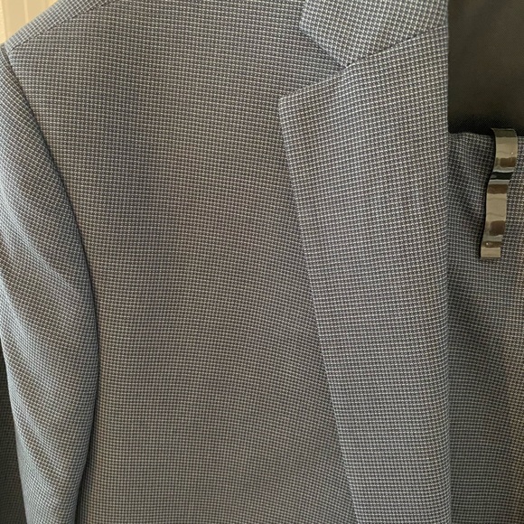 Blue Microcheck Suit Blazer from Topman - Picture 5 of 5